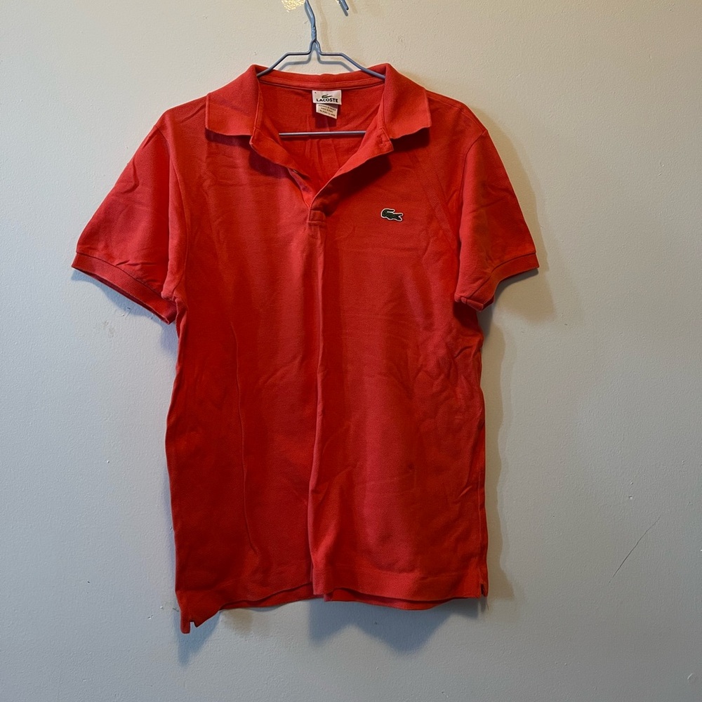 Lacoste Men's Vibrant Orange Polo Shirt